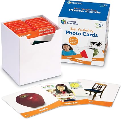 Basic Vocabulary Photo Cards LEARNING RESOURCES LER6079